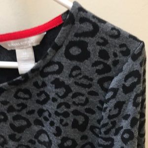 Banana Republic knit sheath, animal print